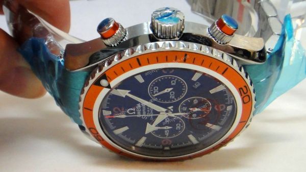 replica Omega Seamaster Planet Ocean Chronograph Quartz WATCHES 4