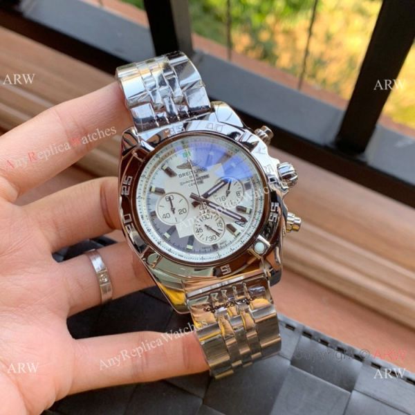 replica Best Quality Copy Breitling Chronomat 01 es Yellow Dial 43mm WATCHES 4
