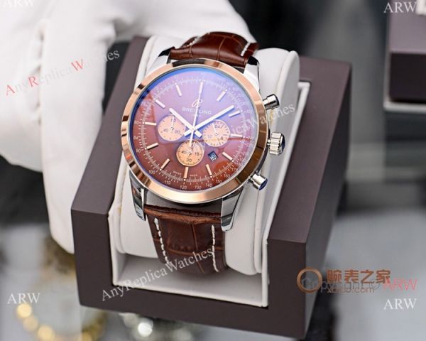 replica New Breitling Transocean Chocolate Dial es WATCHES 4