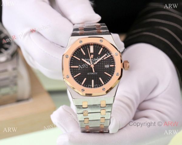 replica Solid Black Audemars Piguet Royal Oak 46mm WATCHES 4