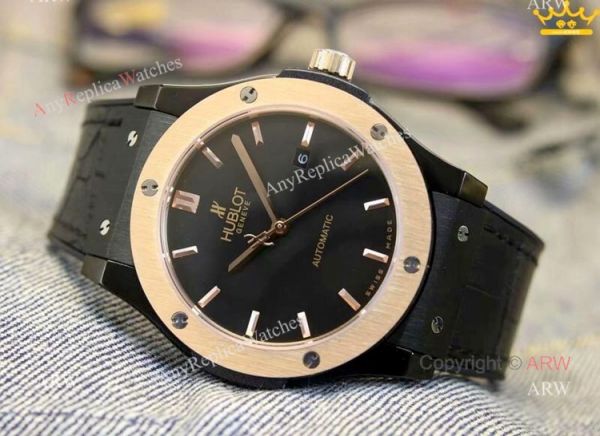 replica New Copy Hublot Classic Fusion Blue Dial Men at ARW WATCHES 4