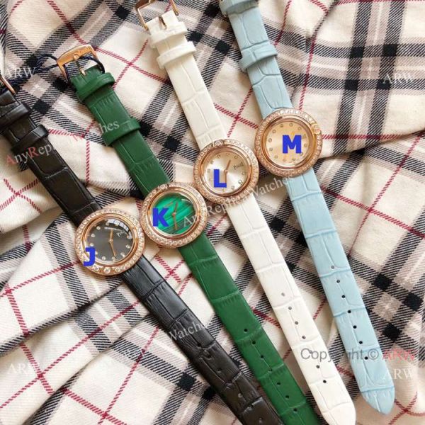 replica Clone Piaget Rose Gold Green Face Ladies es Quartz WATCHES 4