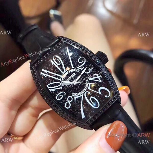 replica Franck Muller Platinum Rotor Black Diamond Men Knock off es China WATCHES 4