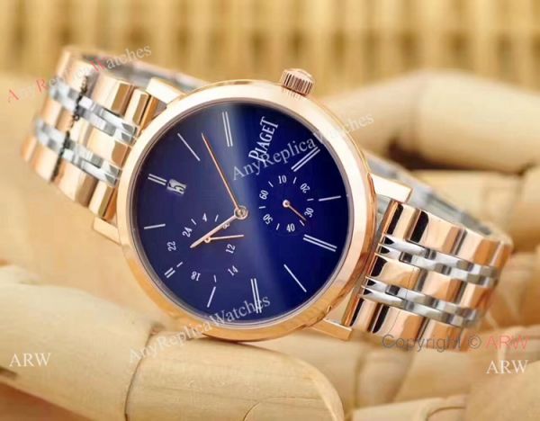replica New Piaget Altiplano Two Tone Blue Face WATCHES 4