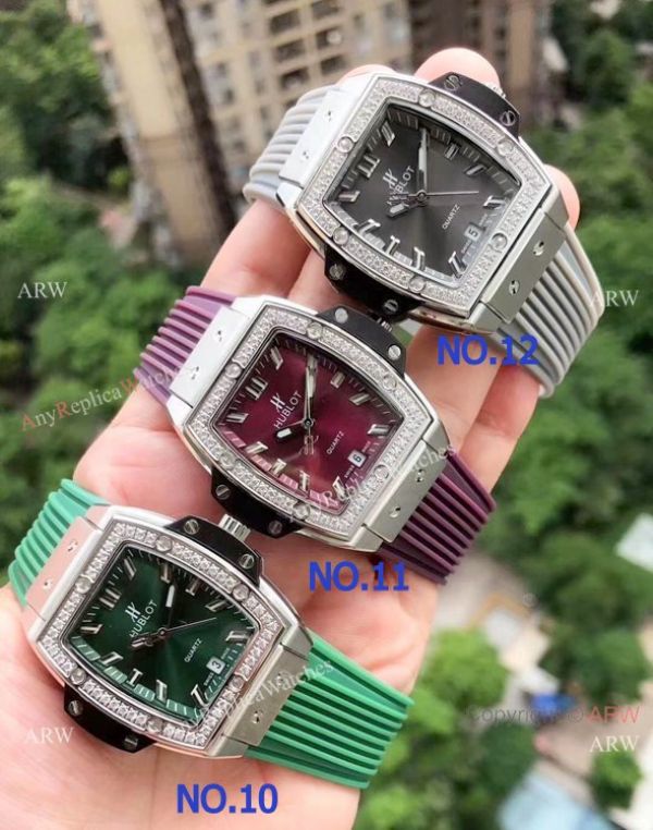 replica Copy Hublot Spirit of Big Bang Womens es Stainless Steel Diamond Case WATCHES 4