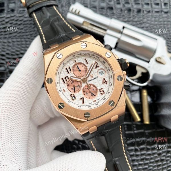 replica Audemars Piguet Royal Oak Offshore 26470 White Dial Best WATCHES 4