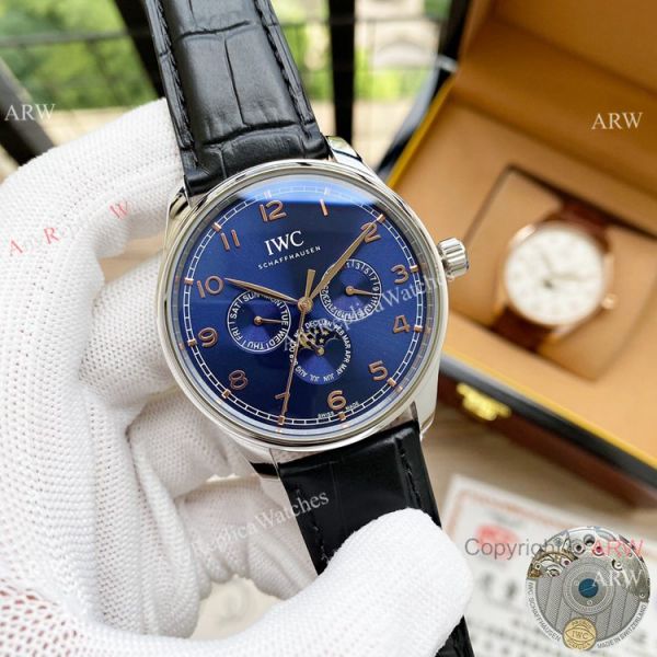 replica 2020 New! IWC Portugieser Perpetual Calendar es Rose Gold WATCHES 4