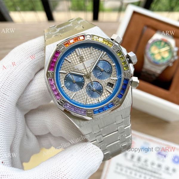 replica Fashion Style Audemars Piguet Royal Oak Rainbow Copy es WATCHES 4