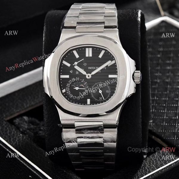 replica Patek Philippe Nautilus Power Reserve es Red Dial Stainless Steel WATCHES 4