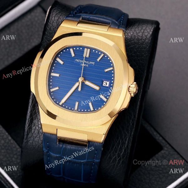 replica Best Copy Patek Philippe Nautilus 40mm es Gold and Black WATCHES 4