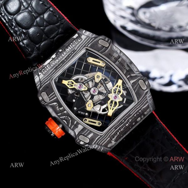 replica Best New Richard Mille RM 27-04 Tourbillon Rafael Nadal Tennis Court Red Fabric Strap WATCHES 4