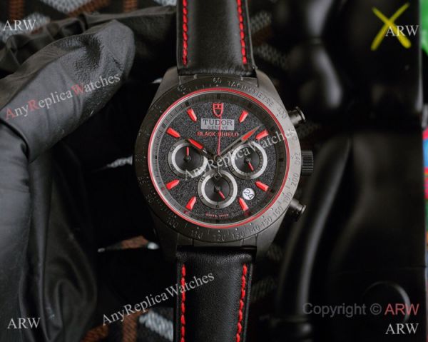 replica New! Copy Tudor Fastrider Black Shield chronograph es Men Size WATCHES 4