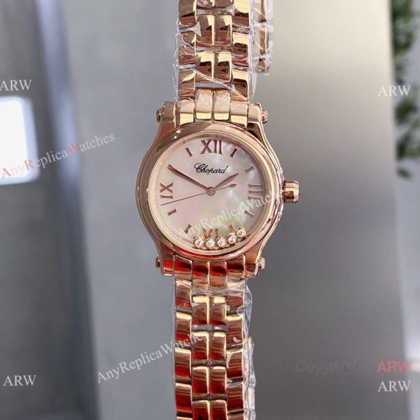 replica Copy Chopard Happy Sport 30mm Lady Rose Gold White Dial WATCHES 4