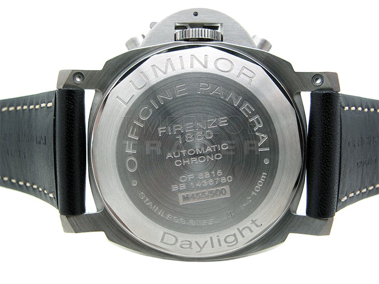 replica Panerai Luminor Daylight Chronograph PAM 356 Stainless Steel Automatic WATCHES 5