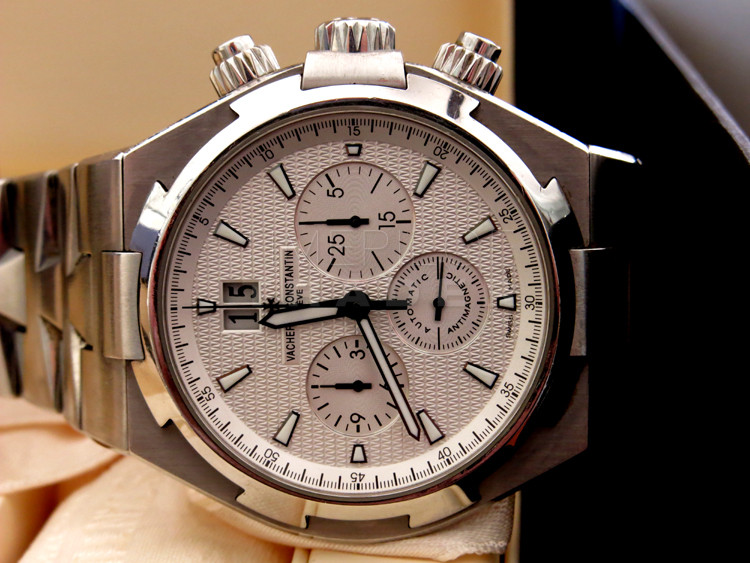 replica Vacheron Constantin Overseas Chronograph 49150/b01a-9095 Stainless Steel Automatic WATCHES 5