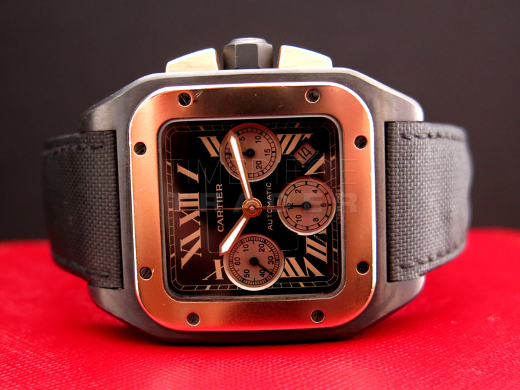replica Cartier Santos W2020004 DLC Titanium Self-Winding Auto WATCHES 5
