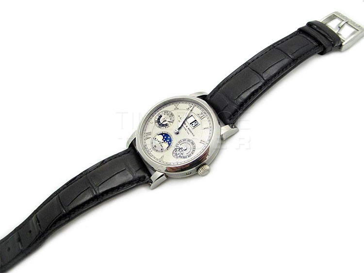 replica A. Lange & Sohne Langematik Perpetual Calendar 310.025E Platinum Automatic Self-Winding WATCHES 5