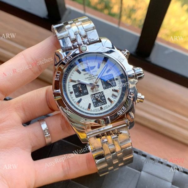 replica Best Quality Copy Breitling Chronomat 01 es Yellow Dial 43mm WATCHES 5