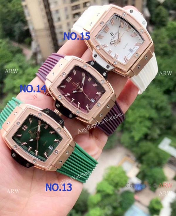 replica Copy Hublot Spirit of Big Bang Diamond es Rose Gold Lady Size WATCHES 5