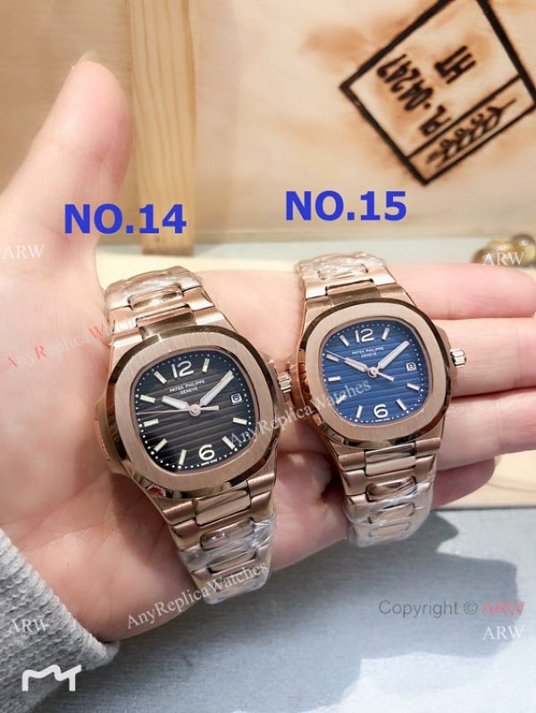replica Copy Patek Philippe Nautilus Stainless Steel Quartz es 33mm Ladies WATCHES 5