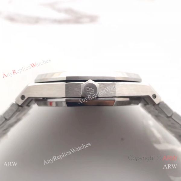 replica JF Factory Audemars Piguet Royal Oak Frosted Black Dial WATCHES 5