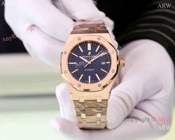 replica Solid Black Audemars Piguet Royal Oak 46mm WATCHES 5
