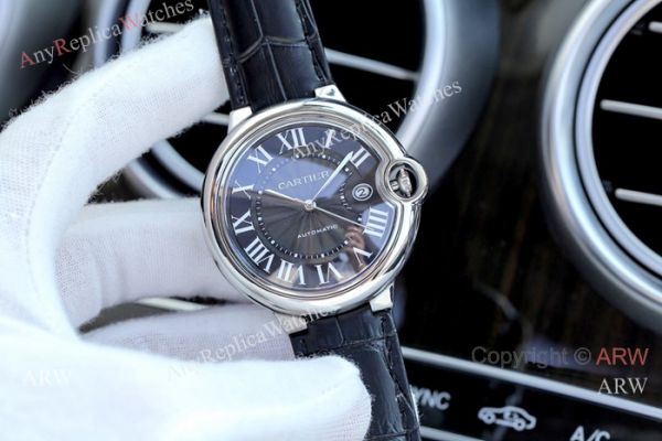 replica Fake Cartier Ballon Bleu Brown Dial 41mm es Swiss Quality WATCHES 5