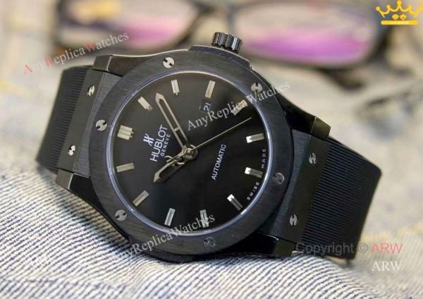 replica New Copy Hublot Classic Fusion Blue Dial Men at ARW WATCHES 5