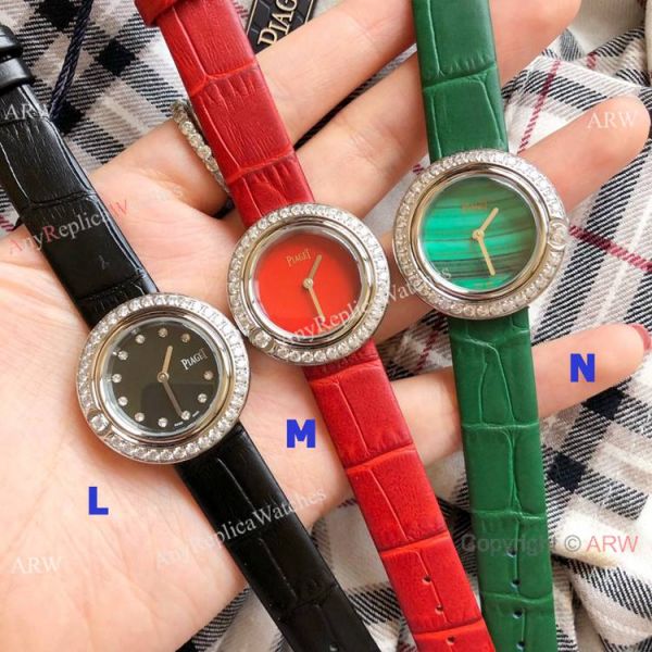 replica Copy Piaget Ladies es Silver Diamond Case Silver Face WATCHES 5