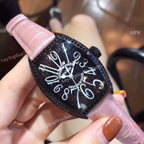 replica Franck Muller Platinum Rotor Black Diamond Men Knock off es China WATCHES 5