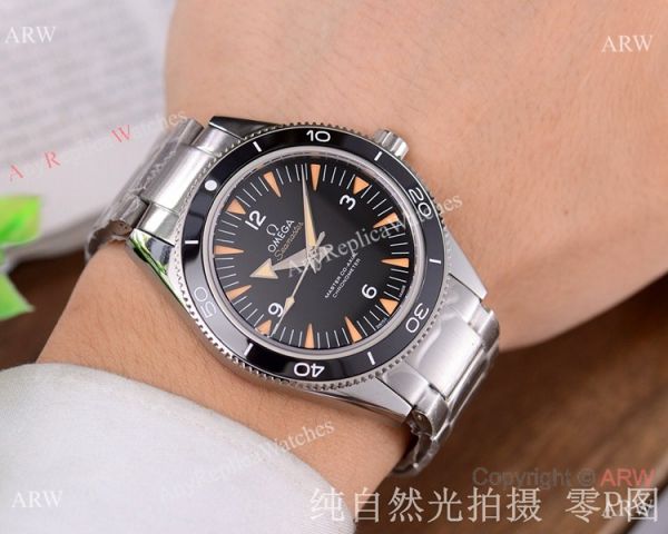 replica Omega Seamaster 300 Spectre 2-Tone Blue Ceramic WATCHES 5