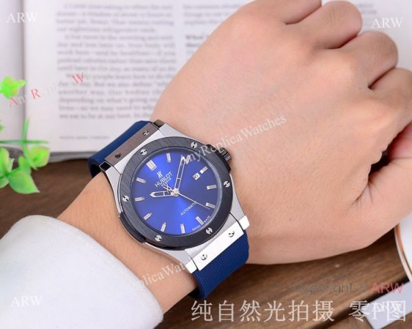replica Copy Hublot Classic Fusion 42mm SS Black Bezel WATCHES 5