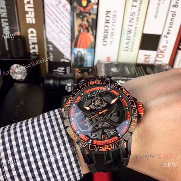 replica Copy Roger Dubuis Excalibur Lamborghini Huracan Extra Large Face Mens es WATCHES 5