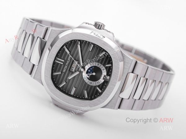 replica V9 Factory Patek Philippe AAA Nautilus 5726 Gray Dial Moon Phase WATCHES 5