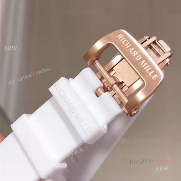 replica New Copy Richard Mille RM 07-03 Cupcake BonBon White Ceramic Ladies WATCHES 5