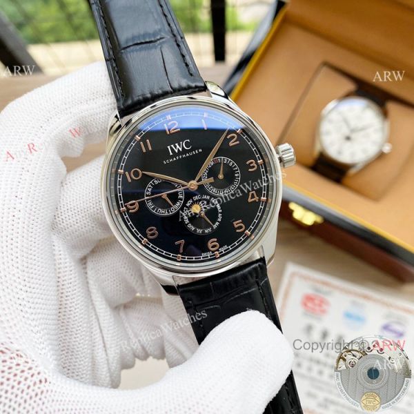 replica 2020 New! IWC Portugieser Perpetual Calendar es Rose Gold WATCHES 5