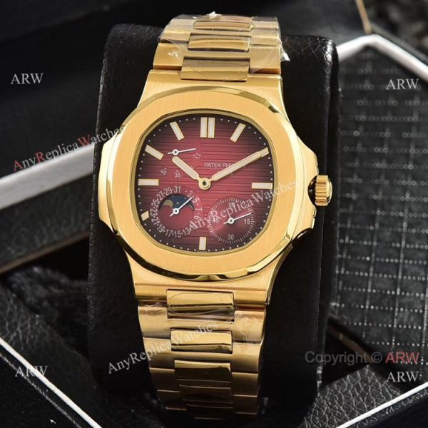replica Patek Philippe Power Reserve Moonphase Copy es All Gold 40mm WATCHES 5