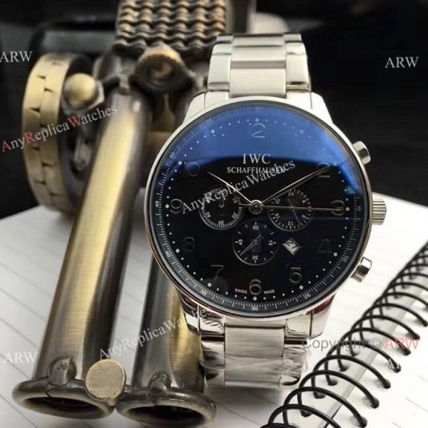replica Faux IWC Portugieser Chronograph es Tone Tone Rose Gold WATCHES 5