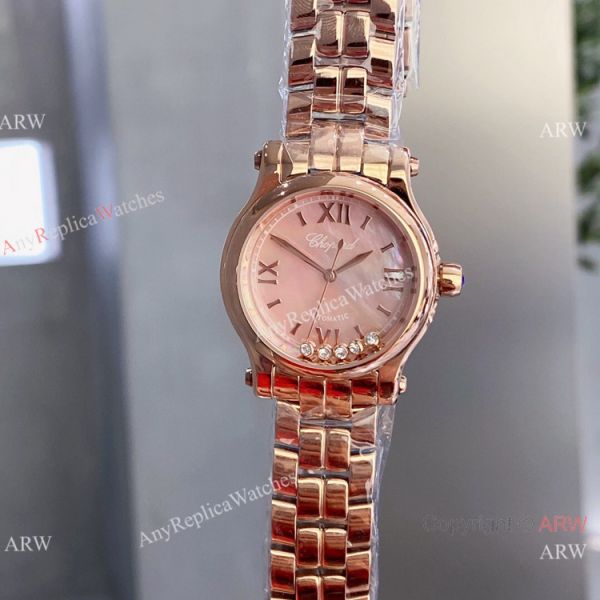 replica Copy Chopard Happy Sport 30mm Lady Rose Gold White Dial WATCHES 5