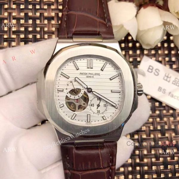 replica Patek Philippe Tourbillon Nautilus Stainless Steel es 42mm WATCHES 5