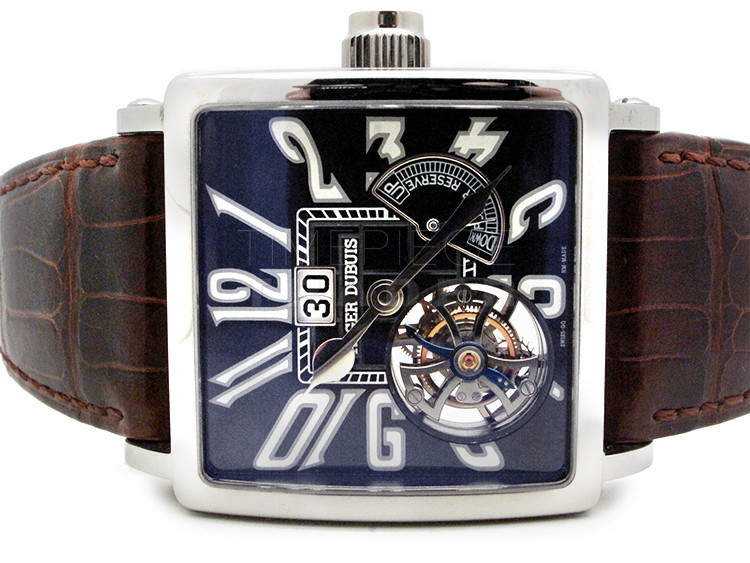 replica Roger Dubuis Golden Square Flying Tourbillon G40 03 7 GN9.61 Titanium Manual Hand Winding WATCHES 6
