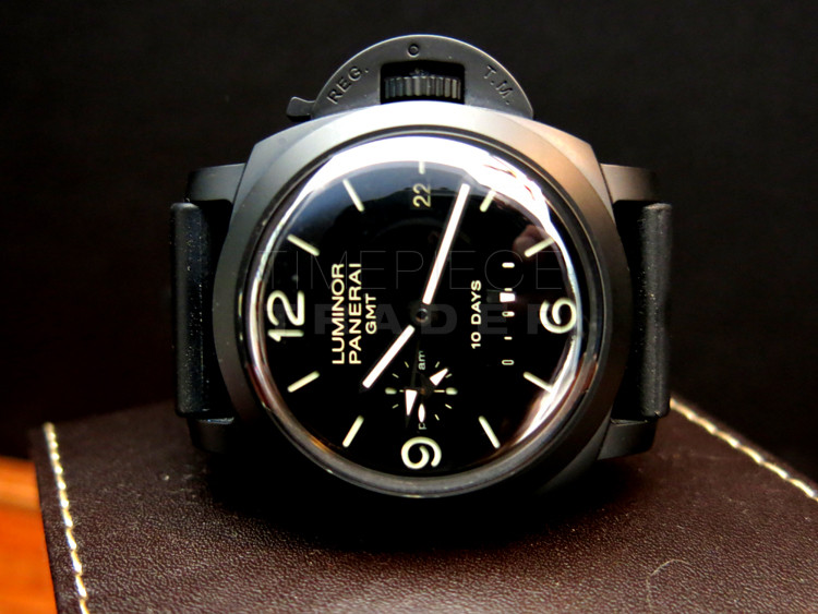 replica Panerai Luminor 1950 GMT 10-Days Automatic PAM335 Black Ceramic Automatic WATCHES 6