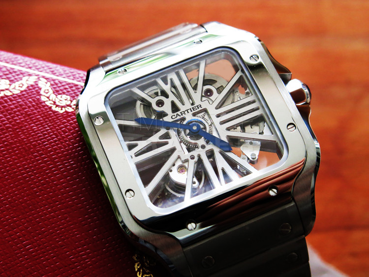 replica Cartier Santos WHSA0015 Stainless Steel Manual hand-wind WATCHES 6