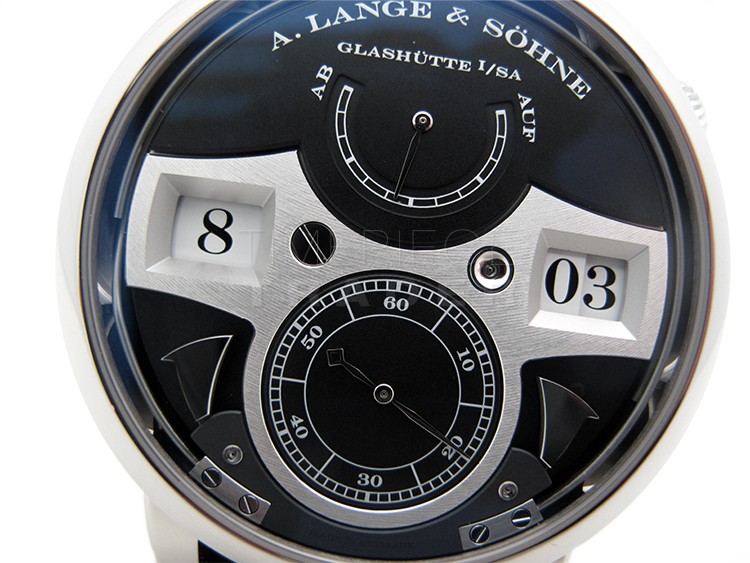 replica A. Lange & Sohne Zeitwerk 145.029 18k White Gold Manual WATCHES 6