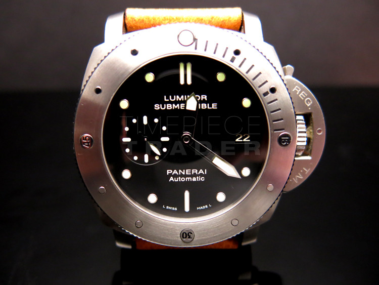 replica Panerai Submersible PAM305 Titanium Automatic self-winding WATCHES 6