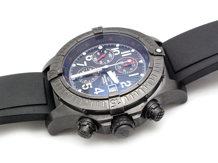 replica Breitling Super Avenger M1337010 Black Stainless Steel Automatic WATCHES 6