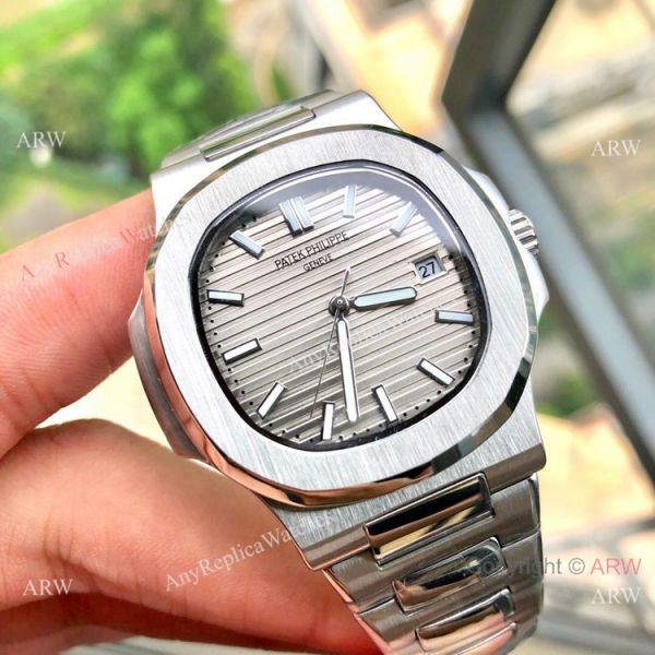 replica Stainless Steel Brown Dial Patek Philippe Nautilus Copy es 40mm WATCHES 6