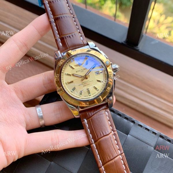 replica Wholesale Copy Breitling Chronomat 01 Rose Gold Dial es WATCHES 6