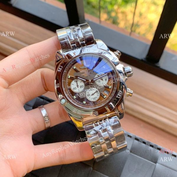 replica Best Quality Copy Breitling Chronomat 01 es Yellow Dial 43mm WATCHES 6