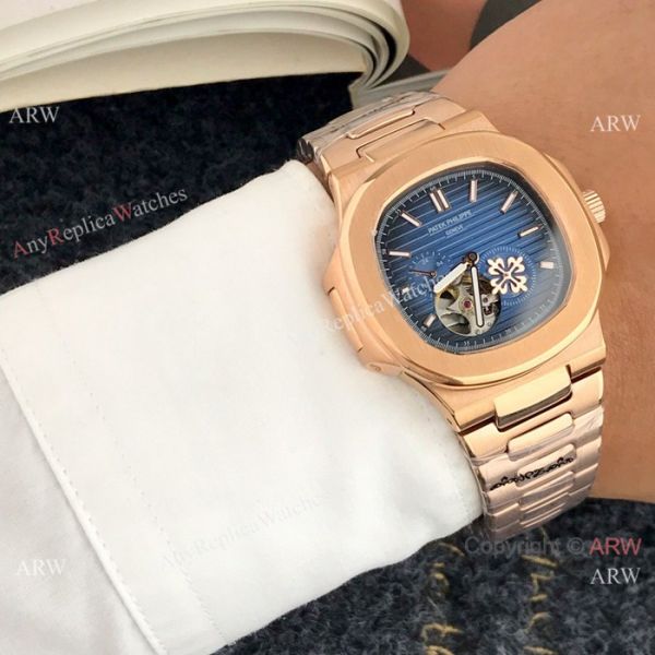 replica High End Patek Philippe Nautilus White Face Tourbillon Copy For Men WATCHES 6